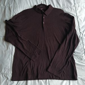 H&M Black Long Sleeve Polo (L)